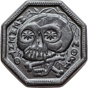 Memento Mori / Memento Vivere Black Iron Coin
