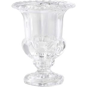 Serene Spaces Living Set of 4 Decorative Small Glass Urn, Centerpiece Vase for Wedding, Event, Measures 5.5" Tall and 4.5" Diameter