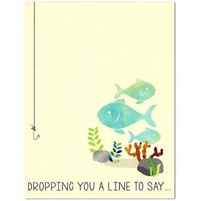 Nerdy Words Fishing Theme Father's Day Card (4.25" X 5.5")
