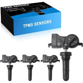 68313387AB 433MHz TPMS Sensor Fit For:-Dodge Dart Durango, For:-Jeep Compass Grand Cherokee Renegade, For:-Chrysler 200 Pacifica Voyager, For:-Fiat 500x Tire Pressure Monitor System (4 Pack)
