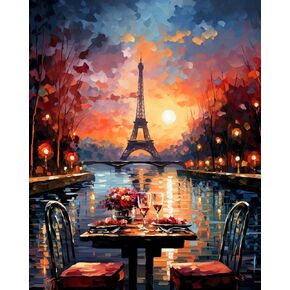 shinefly Paint by Numbers on Colorful Canvas Acrylic Kits for Kids, Adult, Beginner 16x20 inch Oil Painting Kits Gift, African Art 2