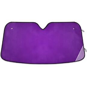 xigua Purple Solid Color Car Windshield Sun Shade Front Window Folding Auto Sunshade Anti-UV Rays Sun Visor Shade for Car Truck SUV