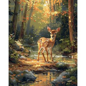 shinefly Paint by Numbers Kit for Adults Beginner & Kids Easy Acrylic on Canvas 16x20 inch with Paints and Brushes, Japanese Samurai Dojo