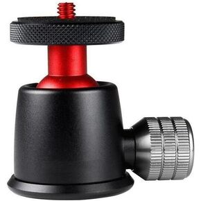 Tripod Ball Head 360 Panoramic with 1/4" to 3/8" Screw Adapter and Bubble Level for Digital Cameras, DSLR, Cell Phone, Camera Slider Track
