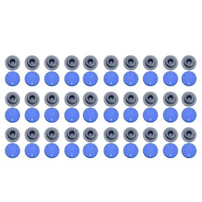 Injection Ports Seal Vials Rubber Stoppers Self Healing Injection Ports, Safe Bottle Stoppers Aluminum for Glass Vial and Liquid Culture Jars, 200 Pcs Vial Rubber Sealer