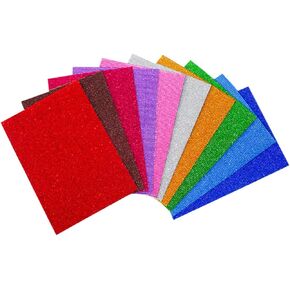 Lurrose 10 Sheets Gold Powder Corrugated Cardboard Cardstock Colorful Corrugated Colored for Kids Making Diy Handmade A4 Craft