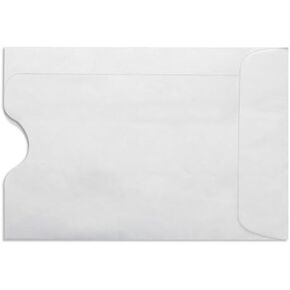 Credit Card Sleeve (2 3/8 x 3 1/2) - 24lb. White (250 Qty.) | Perfect for The Holidays, Gift Cards, Credit Cards, Debit Cards, ID Cards and More! | 1801-W-250
