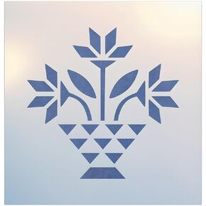 Carolina Lily Quilt Stencil - Quilting Stencils Plastic Stencils DIY Decorative Stencil Template Painting Gifts Crafts Laser Cut Mylar Reusable Templates - The Artful Stencil