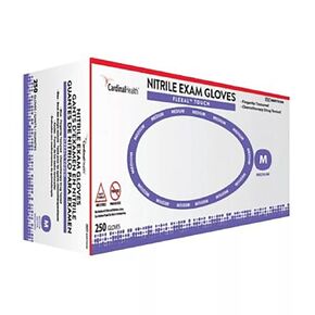 CARDINAL HEALTH™ Flexal Touch Nitrile Exam Gloves Blue, MD, 250EA/BX, 10BX/CS