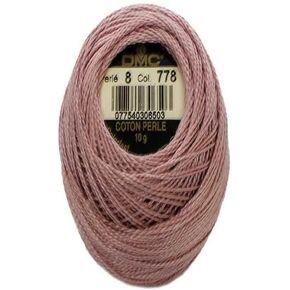 DMC 116 8-778 Pearl Cotton Thread Balls, Very Light Antique Mauve, Size 8
