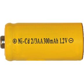 2/3 AA NiCd Button Top Battery (300 mAh) (2)