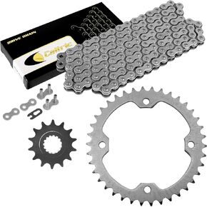 Caltric Drive Chain and Sprockets Kit Compatible with Yamaha Raptor 700 700R YFM700R 2006-2020