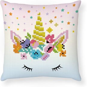 DIAMOND DOTZ Flower Crown Mini Pillow Diamond Painting Artwork Kit