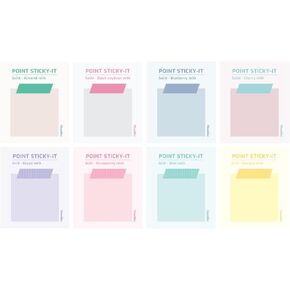 Monolike Shape Schooling Sticky-it - 4p Set Self-Adhesive Memo Pad 30 Sheets