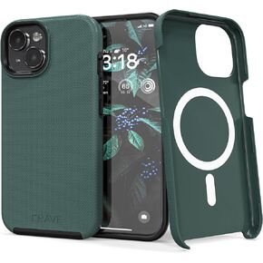 Crave Dual Guard Compatible with iPhone 15 Case, Compatible with MagSafe Shockproof Protection Dual Layer Case for Apple iPhone 15 (6.1") - Aqua
