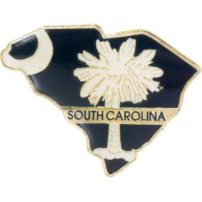 Artisan Owl State of South Carolina Lapel Hat Pin