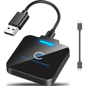 محول Carplay اللاسلكي، 2024 ترقية Carplay اللاسلكي تحويل المصنع سلكي إلى CarPlay Dongle التوصيل والتشغيل التلقائي، اتصال ثابت سريع وسهل الاستخدام مناسب لهاتف iPhone iOS 10+ وسيارات CarPlay السلكية OEM in Kuwait
