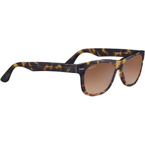 Serengeti Men's FOYT Large Polarized Square Sunglasses, Shiny Tortoise Havana