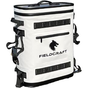 Hypalon TPU Insulated Cooler Backpack Leakproof Waterproof Cooler Bag, Arctic Wolf by Fieldcraft for Travel Sports, Beach, Outdoor Activities, Fishing, Hiking, Camping, and Hunting,