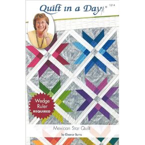 Quilt in a Day Mexican Star Quilt Pattern by Eleanor Burns