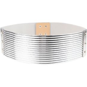 Plus Size Women Bling Wide Belt for Dress Vintage Rhinestones Elastic Sparkle Waistband Ladies Cummerbands