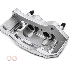 A-Premium Disc Brake Caliper Assembly with Bracket Compatible with Select Dodge Models - Ram 1500 2006-2008, Ram 2500/Ram 3500 2003-2008, Ram 4000 2005-2008 - Front Left Driver Side