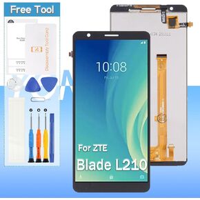 LCD Screen Replacement for ZTE Blade L210 LCD Display with Digitizer Full Assembly | Black | Tools Included