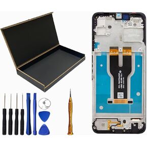 LCD Screen Display Touch Digitizer Assembly with Frame Replacement for T-Mo Bile REVVL 6X TMRV065G 6.52"