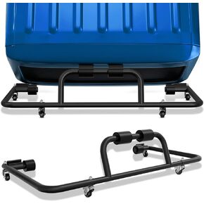 Adjustable Hard Top Storage Rack Hardtop Carrier Suitable for 1976-2024 Jeep Wrangler JK JL YJ TJ JKU JLU Unlimited & Newer Jeep Wrangler CJ-7 Movable Bracket Cart Sliding for 2/4 Door (Black)
