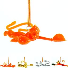 Yogic Mantra Flying Hanuman Ji for Car | Hand-Painted | Gold Color | Hanging Hanuman Idol for Car Mirror | Classic Flying Hanuman Sculpture Wall Hanging | Bajrangbali Murti Sankatmochan Protection
