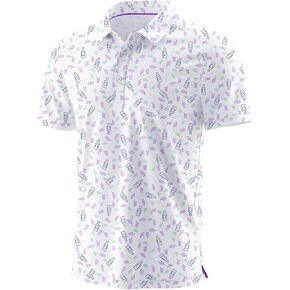 Askdeer Men's Golf Polo Shirts Short Sleeve Performance Dry Fit Polo Shirt Moisture Wicking Casual Golf Shirts in Kuwait