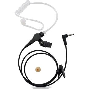 abcGoodefg 3.5mm Receiver/Lishen Only Acoustic Tube Earpiece Headset for Two Way Radios Speaker Mics 10 Pack