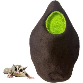 HOT 1 Pcs Forest Hanging Oval/Egg Shape Bed Sugar Glider Hamster Squirrel Chinchillas Small Pet Cage Dark Brown Color by Polar Bear's