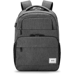 Solo New York Re:Discover Laptop Backpack, Grey - Made from Recycled Materials, Fits up to 15.6" Laptop
