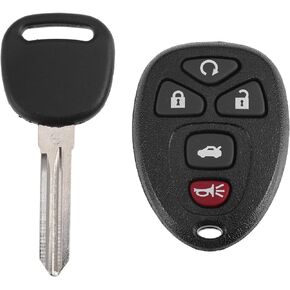 X AUTOHAUX KOBGT04A 315MHz Keyless Entry Remote Ignition Transponder Key Fob 5 Buttons for Chevy Malibu 2004-2012 for Pontiac G6 05-10 G5 07-09 Grand Prix 05-08 for Buick LaCrosse 05-09