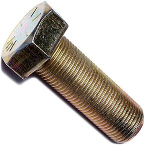 014973255701 Grade 8 Fine Hex Cap Screws, 7/8-14 x 2-1/2, Piece-5 , yellow