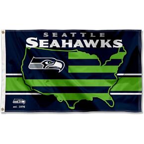 Seahawks Nation USA American Country 3x5 Flag