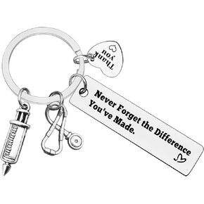 Xiahuyu Nurse Thank You Gifts RN Nurse Keychain Nursing Student Graduation Christmas Birthday Nurse Week Day Gifts