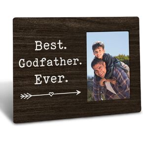 Godfather Picture Frame,Best Godfather Ever Picture Frame 4x6,Godfather Gifts,Godfather Gift,Godfather Gifts From Godchild,Godfather Gifts From Goddaughter,Gifts For Godfather
