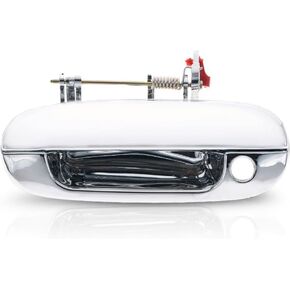 KarParts360 for Buick Rainier Exterior Door Handle Front, Driver Side Chrome (2004-2007) | with Key Hole| Trim:All Submodels