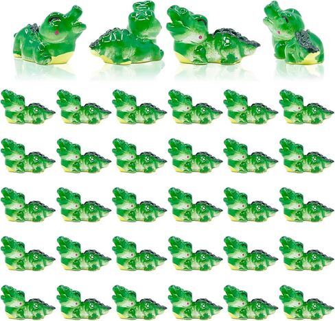 30 قطعة من تماثيل التماسيح المصغرة، مجموعة تماثيل التمساح الصغيرة، أشكال حيوانات مصغرة من الراتنج، وزواحف الغابة البرية، أشكال صغيرة من الراتنج لديكور المنزل في الحديقة الخيالية in Kuwait