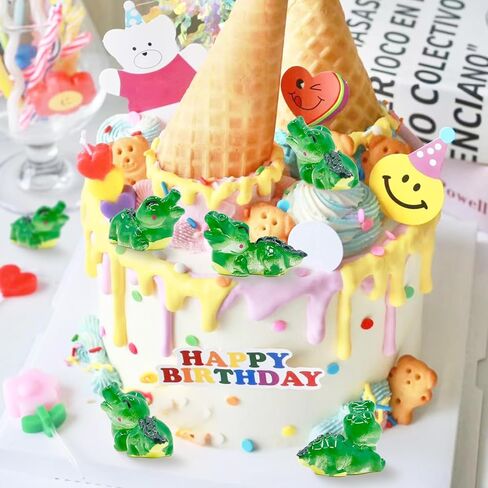 30 قطعة من تماثيل التماسيح المصغرة، مجموعة تماثيل التمساح الصغيرة، أشكال حيوانات مصغرة من الراتنج، وزواحف الغابة البرية، أشكال صغيرة من الراتنج لديكور المنزل في الحديقة الخيالية in Kuwait