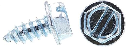 Prime-Line 9025096 Sheet Metal Screws, Self-Tapping, Hex Washer Head, Slotted Drive, #8 x 3/8 In. (50 Pack) in Saudi Arabia