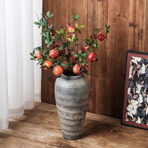 Rustic Ceramic Flower Vase,Large Vintage Floor Vase,Pottery Vase,Tall Vase,Terracotta Vase for Flowers for Living Room Entryway Table Centerpieces,Wedding, Gifts. in Saudi Arabia