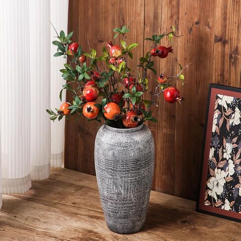 Rustic Ceramic Flower Vase,Large Vintage Floor Vase,Pottery Vase,Tall Vase,Terracotta Vase for Flowers for Living Room Entryway Table Centerpieces,Wedding, Gifts. in Saudi Arabia
