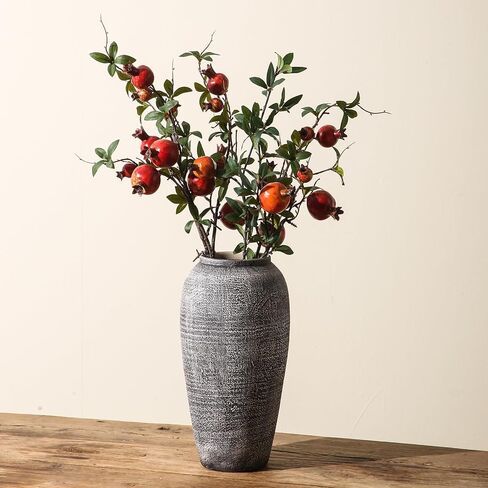 Rustic Ceramic Flower Vase,Large Vintage Floor Vase,Pottery Vase,Tall Vase,Terracotta Vase for Flowers for Living Room Entryway Table Centerpieces,Wedding, Gifts. in Saudi Arabia