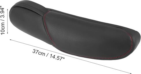 X AUTOHAUX Pair Microfiber Leather Car Front Seat Armrest Cover Replacement Black with Red Line for Honda CRV 2010-2011 in Saudi Arabia