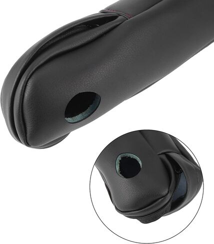 X AUTOHAUX Pair Microfiber Leather Car Front Seat Armrest Cover Replacement Black with Red Line for Honda CRV 2010-2011 in Saudi Arabia