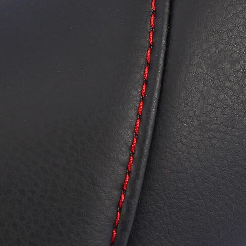 X AUTOHAUX Pair Microfiber Leather Car Front Seat Armrest Cover Replacement Black with Red Line for Honda CRV 2010-2011 in Saudi Arabia