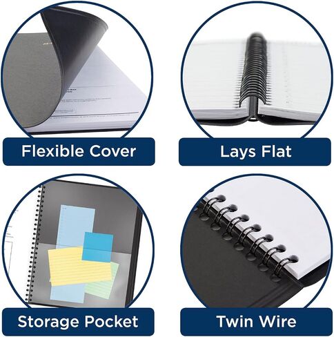 AT-A-GLANCE 2024 Weekly Planner, Hourly Appointment Book, 7" x 8-3/4", Medium, Black (708650524) in Saudi Arabia
